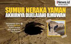 Infografis Sumur Neraka Yaman Akhirnya Dijelajahi Ilmuwan