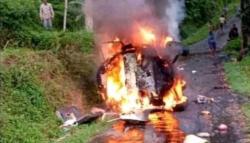 Angkot di Tasikmalaya Meledak, Sopir Tewas Terpanggang 3 Luka-Luka<