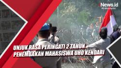 Video Unjuk Rasa Peringati 2 Tahun Penembakan Mahasiswa Universitas Halu Oleo Kendari Ricuh