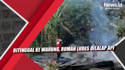 Video Ditinggal ke Warung, Rumah di Bangka Ludes Dilalap Api