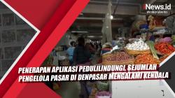 Video  Penerapan Aplikasi PeduliLindungi, Sejumlah Pengelola Pasar di Denpasar Mengalami Kendala