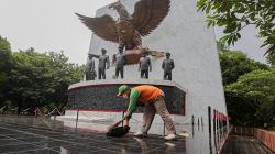 Suasana Kawasan Lubang Buaya Jelang Peringatan Hari Kesaktian Pancasila