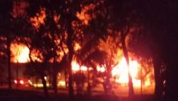 Gudang Karet PTPN VIII Nusantara Sukabumi Terbakar, Kerugian Capai Ratusan Juta