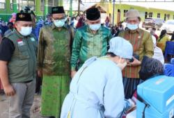 Vaksinasi Covid-19 NU Care-LAZISNU di Konawe Diserbu Ratusan Pelajar dan Warga