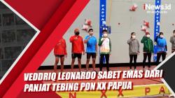 Veddriq Leonardo Sabet Emas dari Panjat Tebing PON XX Papua