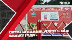 Kawasan GBK Mulai Ramai, Pesepeda Dilarang Masuk Area Stadion