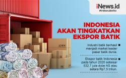 Infografis Indonesia Akan Tingkatkan Ekspor Batik