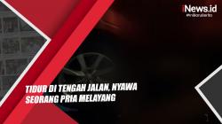 Video  Pria Tewas saat Tidur di Tengah Jalan Mojokerto 