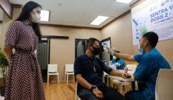 Jessica Tanoesoedibjo Tinjau Sentra Vaksinasi Dosis 2 MNC Peduli