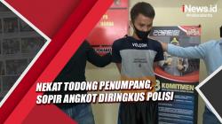 Video Sopir Angkot di Palembang Diringkus Polisi usai Nekat Todong Penumpang