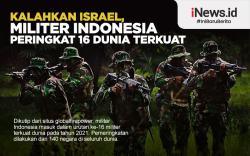 Infografis Kalahkan Israel, Militer Indonesia Peringkat 16 Dunia Terkuat