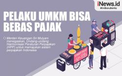 Infografis Pelaku UMKM Bisa Bebas Pajak 