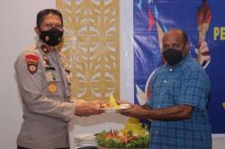 PON XX Berjalan Aman, Polda Papua Gelar Syukuran
