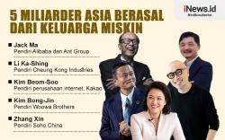 Infografis 5 Miliarder Asia Berasal dari Keluarga Miskin