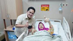 Langsung Jenguk Usai Kunker di Palembang, Erick Thohir Doakan Dorce Sehat Kembali
