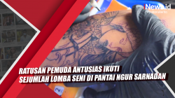 Video Ratusan Pemuda Antusias Ikuti Sejumlah Lomba Seni di Pantai Ngur Sarnadan