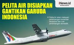 Infografis Pelita Air Disiapkan Gantikan Garuda Indonesia