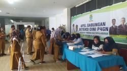 Ratusan ASN Pemkot Cirebon Terkejut Dites Urine Mendadak seusai Apel Pagi<