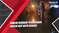 Video Banjir Rendam Perumahan Dosen IKIP Bekasi, Warga Terpaksa Dievakuasi