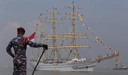99 Hari Arungi Laut Nusantara, KRI Bima Suci Kembali Sandar di Surabaya 