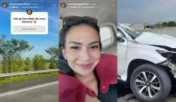 Penampakan Mobil Vanessa Angel usai Kecelakaan Bersama Suami di Tol Jombang