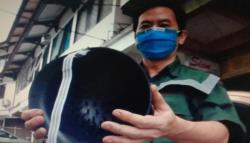 Kreatif, Warga Bandung Ciptakan Helm Antingantuk saat Berkendara<