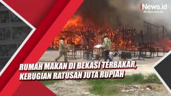 Video Rumah Makan di Bekasi Terbakar, Kerugian Ratusan Juta Rupiah