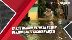 Banjir Rendam Ratusan Rumah di Kawasan Petogogan Jaksel