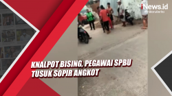 Video Knalpot Bising, Pegawai SPBU Tusuk Sopir Angkot