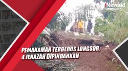 Video 4 Jenazah Dipindahkan akibat Lokasi Pemakaman Tergerus Longsor di Bandung