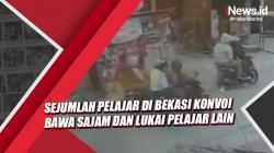 Video Pelajar di Bekasi Konvoi Bawa Sajam dan Lukai Pelajar Lain