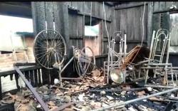 Kebakaran Hebat di Srigeni Lama OKI, 5 Kepala Keluarga Hilang Tempat Tinggal 