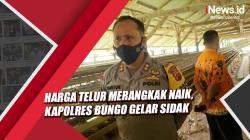Jelang Nataru Harga Telur Merangkak Naik, Kapolres Bungo Gelar Sidak