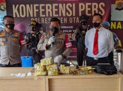Polisi Gagalkan Penyelundupan Sabu 6,2 Kg di Aceh Utara
