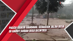 Video Pasca Banjir Bandang, Sebagian Jalan Desa di Garut Sudah Bisa Dilintasi