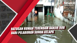 Video Ratusan Rumah Terendam Banjir Rob dari Pelabuhan Sunda Kelapa