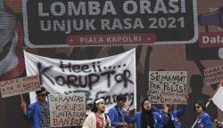 Momen Lomba Orasi Unjuk Rasa Perebutkan Piala Kapolri