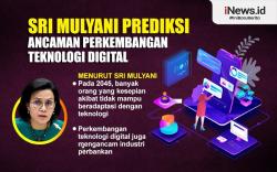 Infografis Sri Mulyani Prediksi Ancaman Perkembangan Teknologi Digital