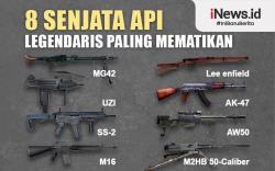 Infografis Senjata Api Legendaris Paling Mematikan,  Ada Buatan Indonesia