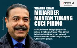 Infografis Shahid Khan, Miliarder Mantan Tukang Cuci Piring