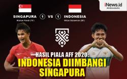 Infografis Indonesia Ditahan Imbang Singapura pada Leg 1 Semifinal Piala AFF 2020