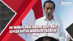 Video Ini Momen Unik Jokowi Bagi-Bagi Sepeda untuk Warga di Tarakan