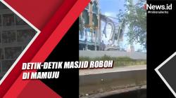 Detik-Detik Masjid Roboh di Mamuju, 2 Pekerja Tewas Tertimbun Reruntuhan