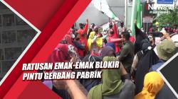 Mengeluh Bau Tak Sedap, Ratusan Emak-Emak di Purwakarta Blokir Pintu Gerbang Pabrik