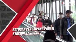 Jelang Tahun Baru, Ratusan Penumpang Padati Stasiun Bandung<