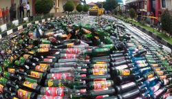 Polres Bogor Musnahkan 33.000 Botol Minuman Keras