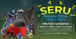 Promo SERU Tahun Baru! Beli Vision+ TV Dapat Ekstra 3 Bulan Paket Premium