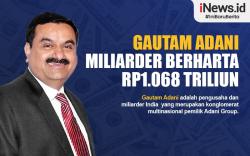 Infografis Gautam Adani, Miliarder Berharta Rp1.068 Triliun