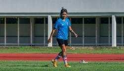 Foto Zahra Muzdalifah, Penyerang Andalan Timnas Putri Indonesia