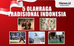 Infografis 5 Olahraga Tradisional Indonesia 